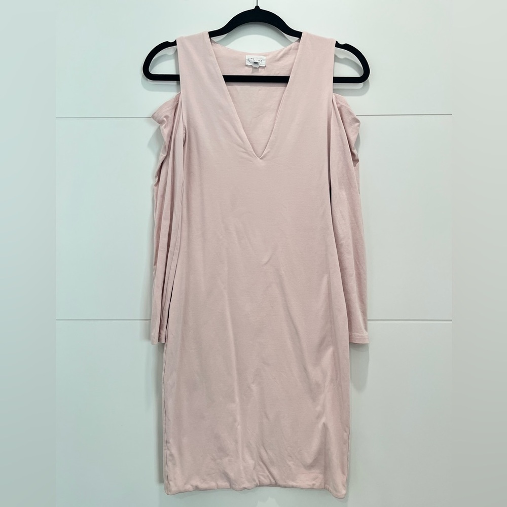 LF ALOT Pink “Cold Shoulder Dress Size US 6